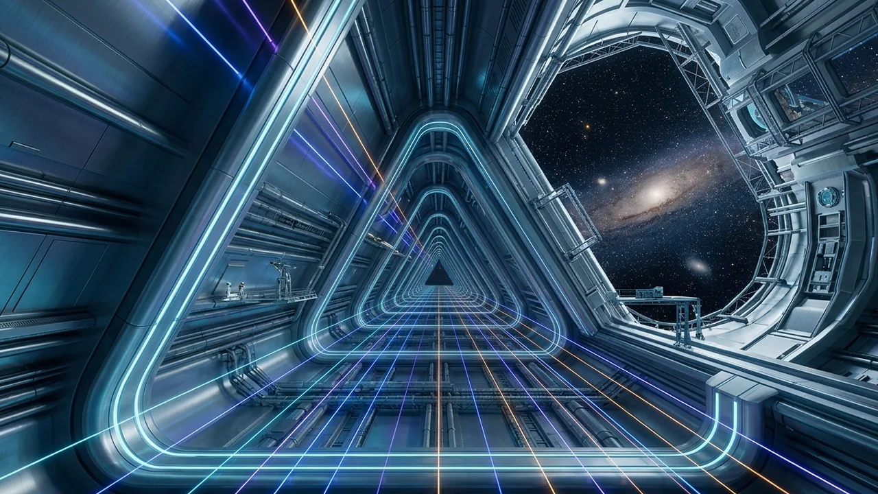 Einstein Telescope, rendering dell’osservatorio di onde gravitazionali candidato a Sos Enattos