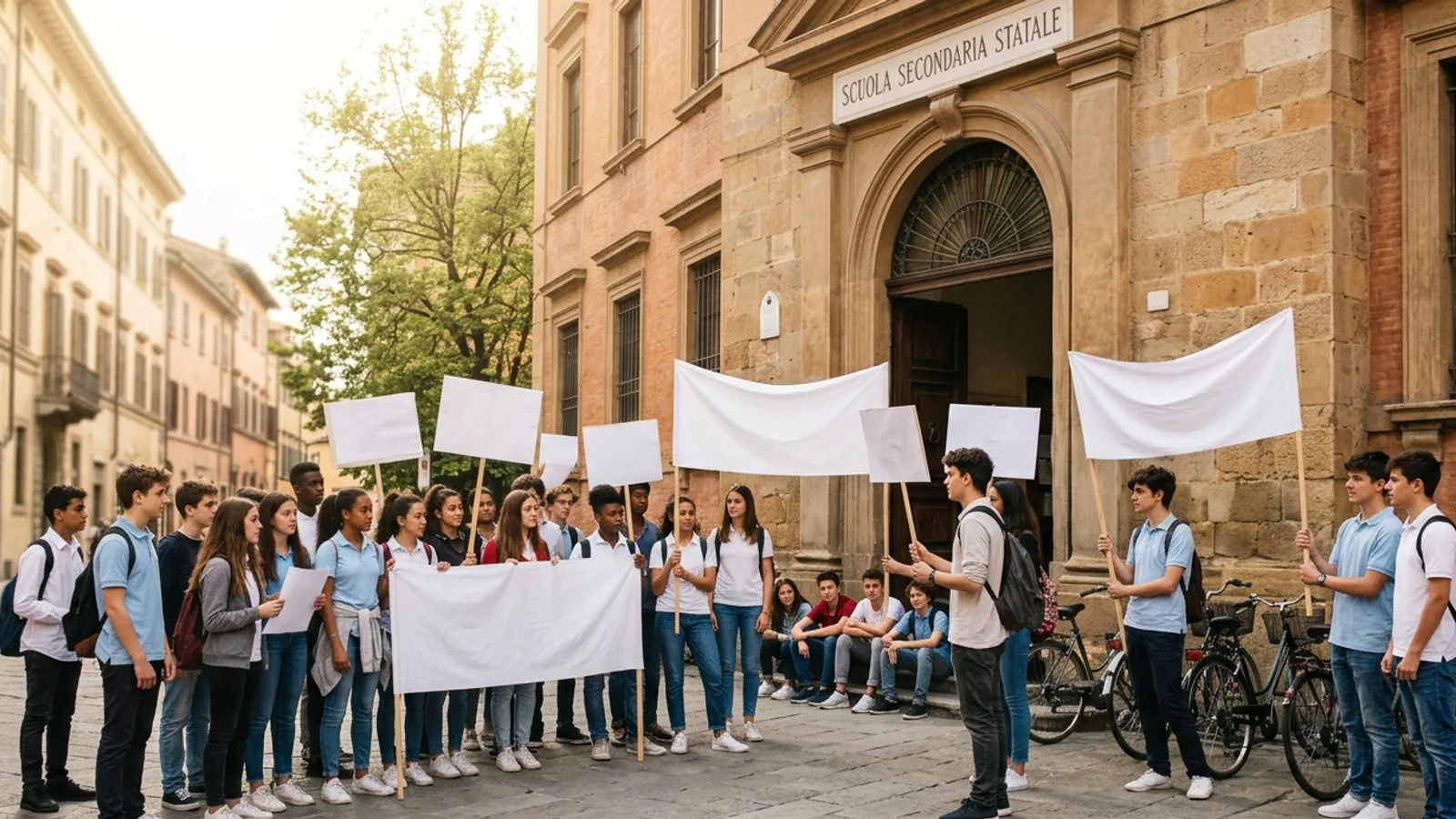 sciopero istituti tecnici professionali maggio 2026 manifestanti in piazza