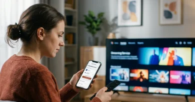 Come disdire un abbonamento streaming: schermata di gestione account di Netflix, DAZN e Sky su smart TV e smartphone