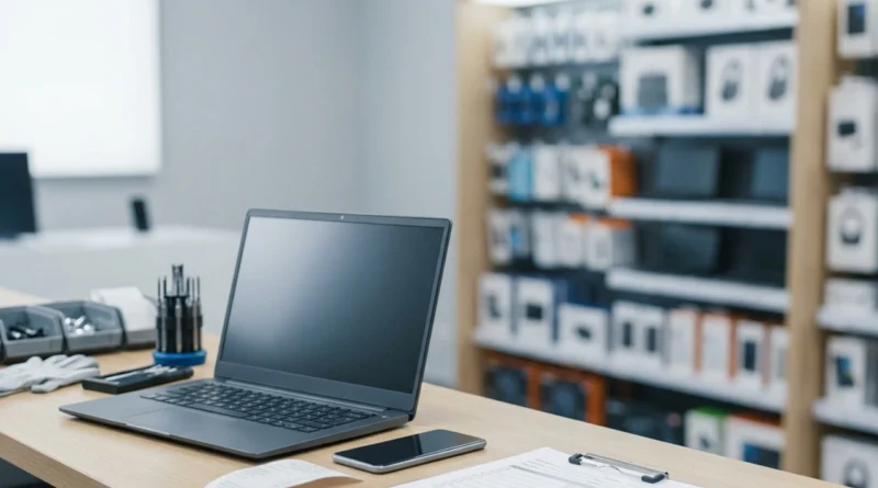 Scontrino e smartphone difettoso sul bancone di un negozio: la garanzia prodotti elettronici 2026 dura due anni