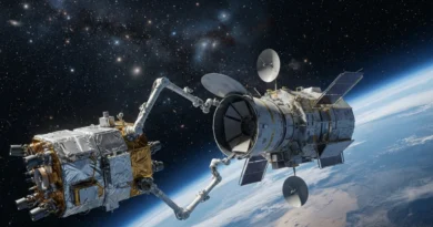 Il robot LINK aggancia il telescopio Swift nella missione Swift Boost 2026 in orbita