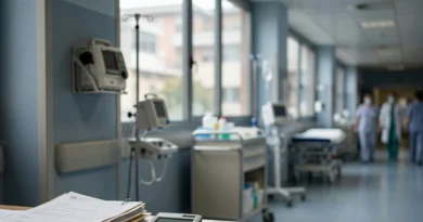 Dispositivi medici in un ospedale italiano e documenti sul payback sanitario 2026 con i tetti di spesa del Servizio sanitario nazionale
