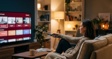 Schermata dei piani per capire quanto costa Netflix 2026 in Italia su una smart TV in salotto