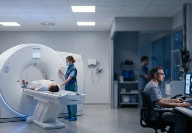 Anello del tomografo TAC in una sala di radiologia che illustra la differenza tra TAC e risonanza