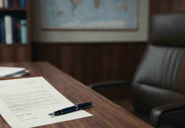 Lettera di dimissioni firmata su una scrivania che illustra il preavviso dimissioni quanti giorni servono