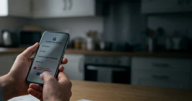 Schermata di un finto portale usato nella truffa SPID 2026 su uno smartphone accanto a una carta d'identità