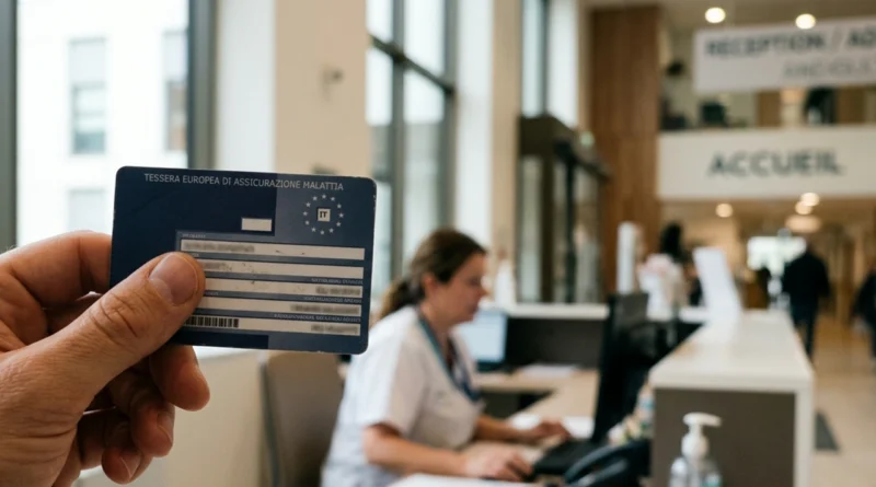 La tessera sanitaria europea 2026 (TEAM) sul retro della tessera sanitaria italiana, valida per le cure in Europa