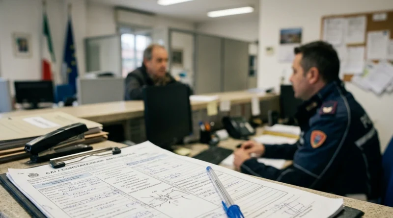 Modulo di richiesta del verbale incidente stradale 2026 all'ufficio della Polizia Locale per l'accesso agli atti