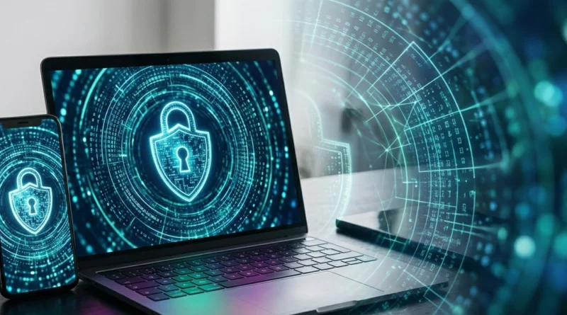 Illustrazione che spiega a cosa serve una VPN: un tunnel cifrato protegge i dati tra smartphone e server nel 2026
